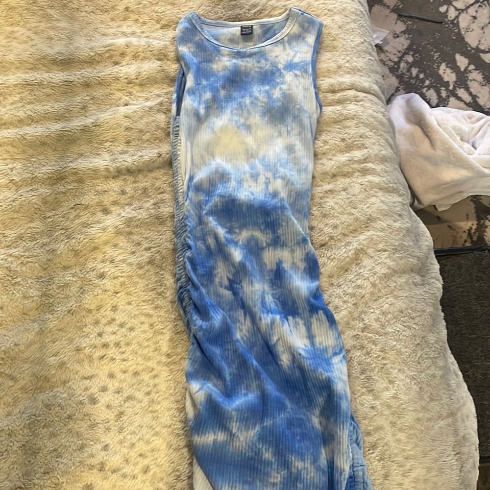 Sky blue dress